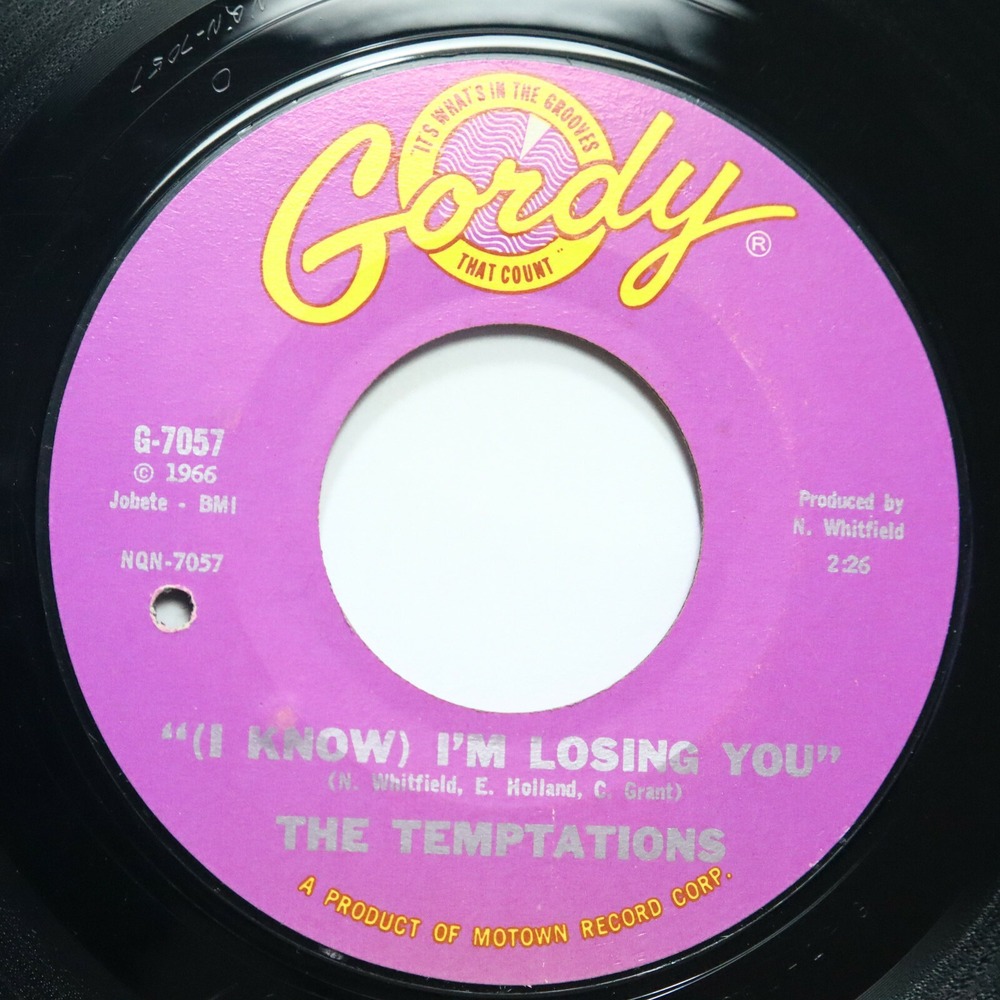 TEMPTATIONS -‎ (I KNOW) I'M LOSING YOU / I COULD'NT CRY IF I WANTED TO - SOUL 45